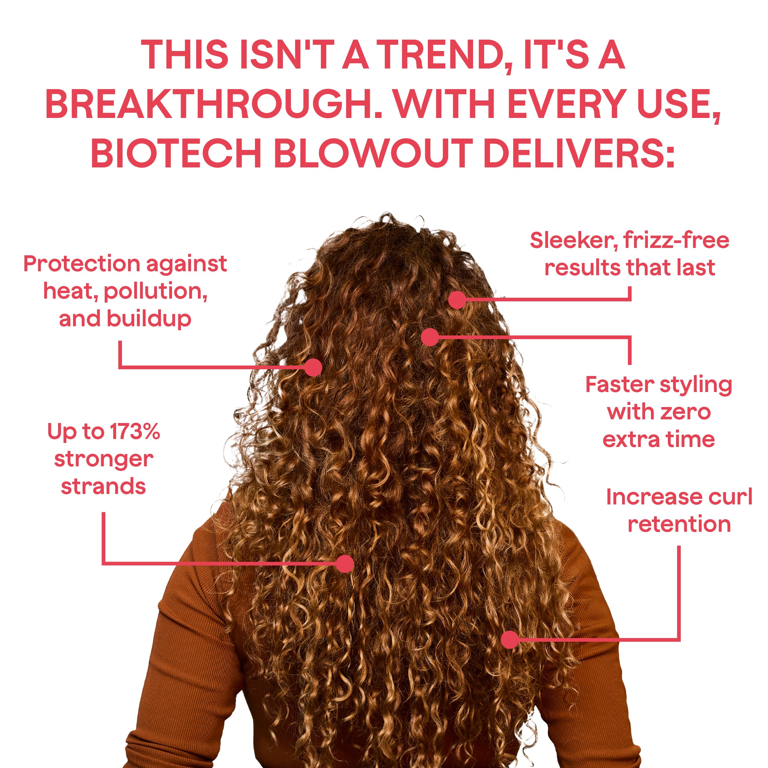 Goddess Maintenance Biotech Blowout extiende el peinado y reduce el encrespamiento para volumen.