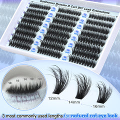 Goddvenus pestañas wispy 16mm para look más marcado