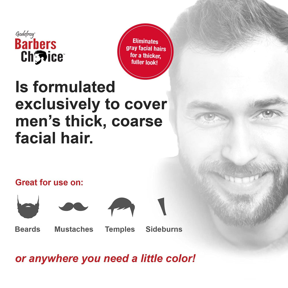 Godefroy Barbers Choice 3: cobertura de canas al 100% con aspecto natural.