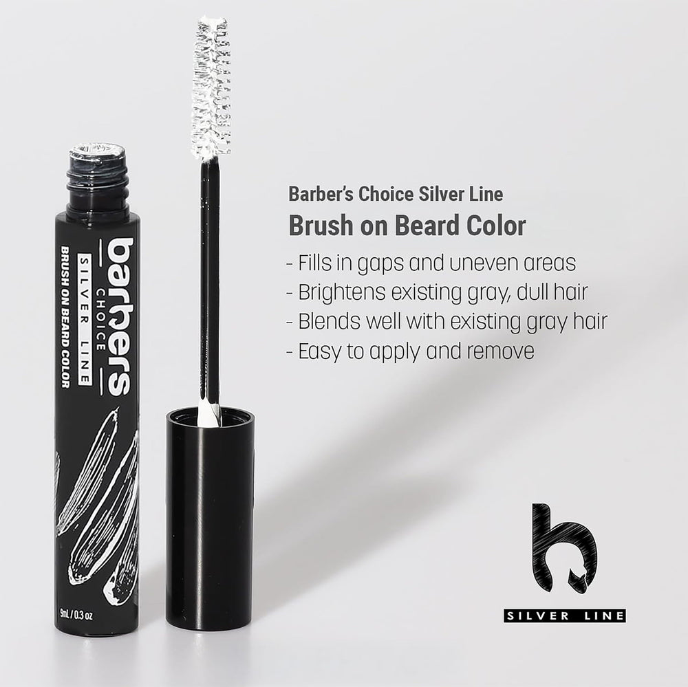 Uso diario fácil con Godefroy Silver Line para realzar barba y bigote plateados.