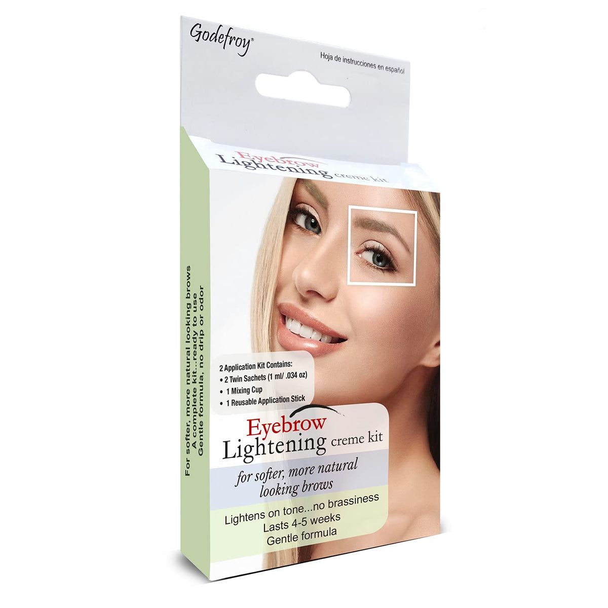 Godefroy crema aclaradora de cejas para un look más natural.