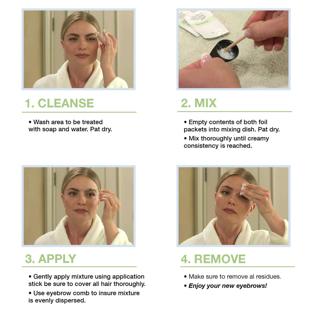 Godefroy kit completo de coloración de cejas con instrucciones.