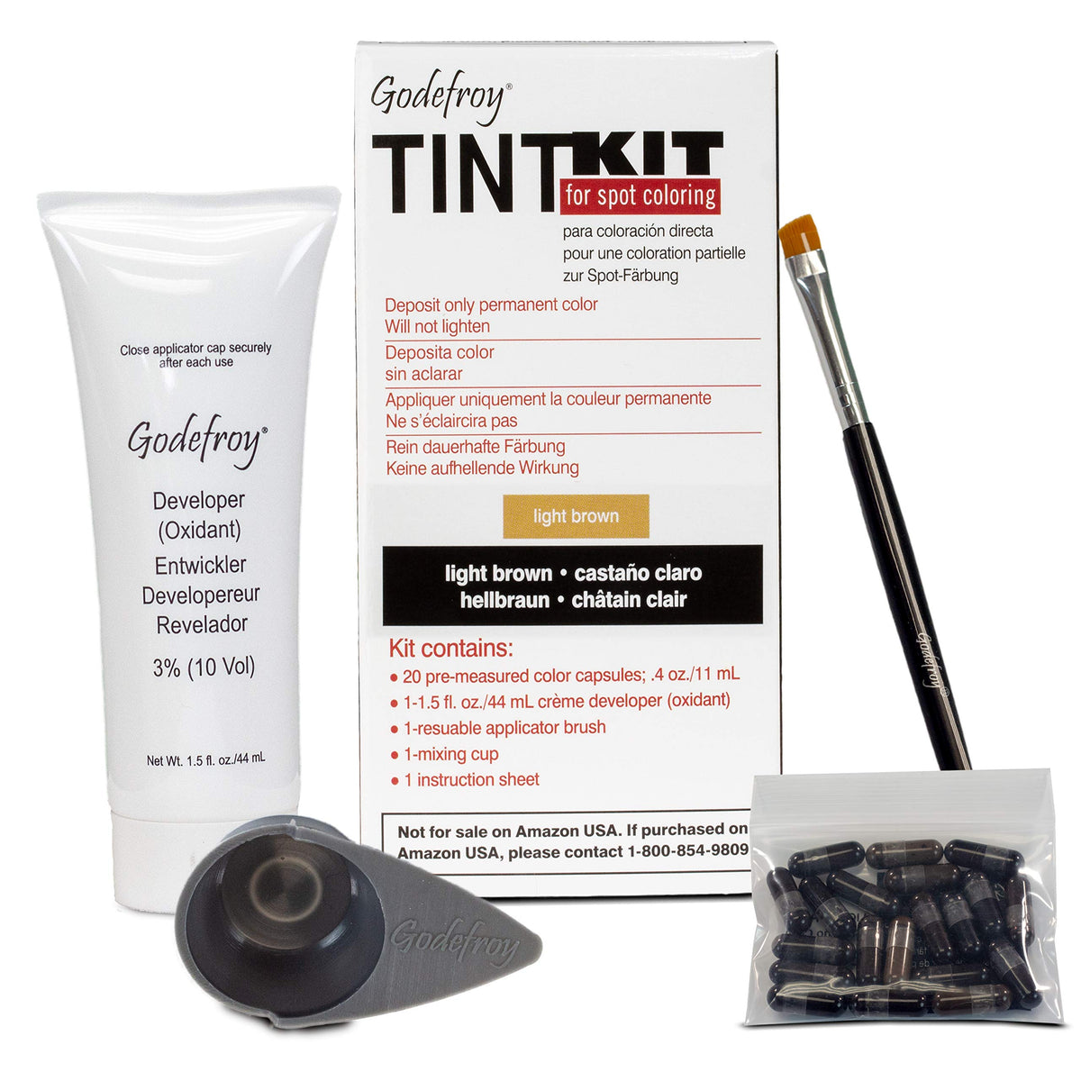Godefroy kit tinte cabello: caja listo para uso en casa