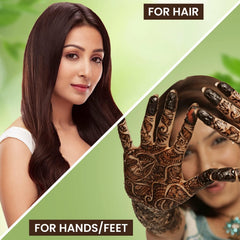Nupur Henna Mehndi brinda brillo sedoso al cabello.
