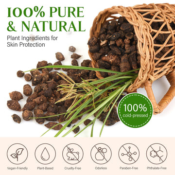 GOGIFTGO Aceite Cyperus Rotundus, para aplicación directa en áreas con vello.