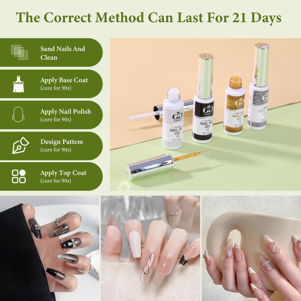GOICC gel de uñas: aplicación estable y aroma suave para uso cómodo.