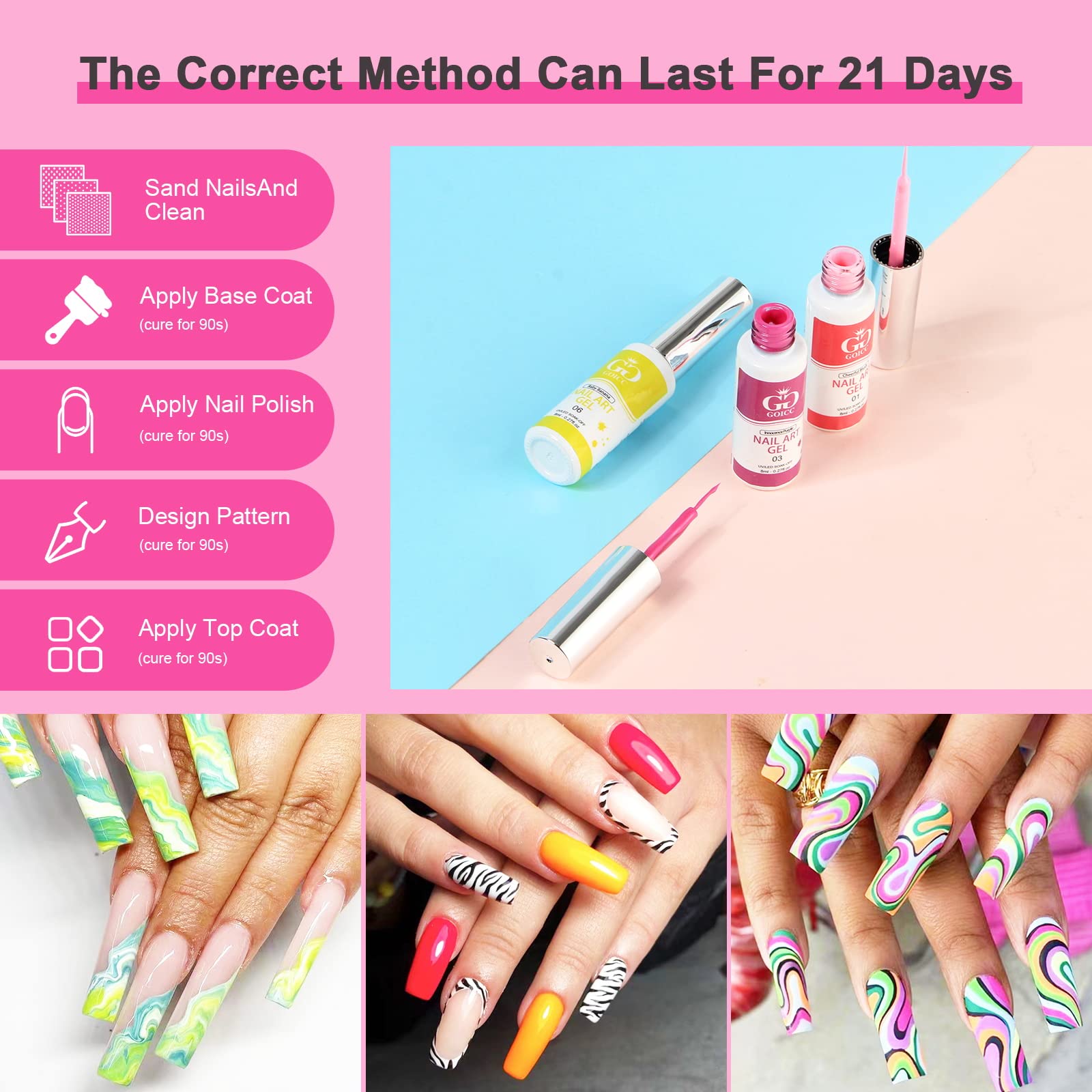 GOICC kit de uñas ideal para regalos y ocasiones especiales