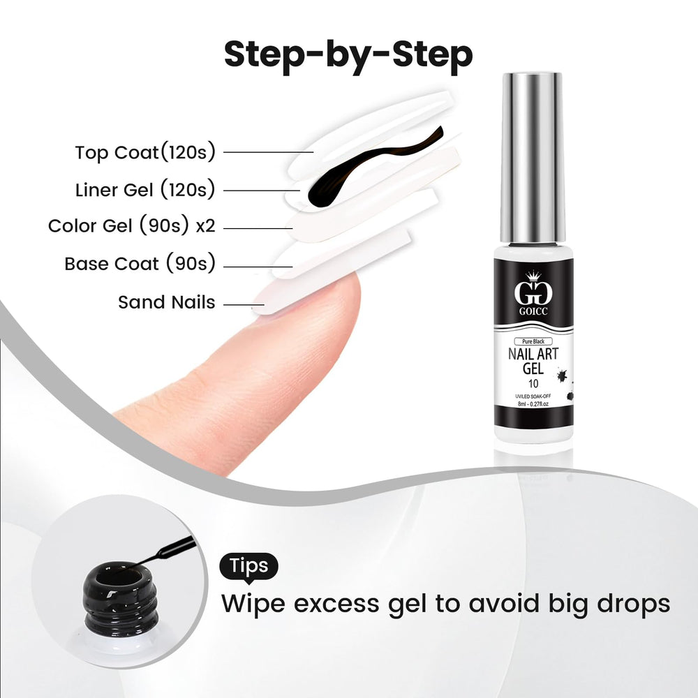 GOICC set de diseño de uñas en un solo kit, regalo perfecto.
