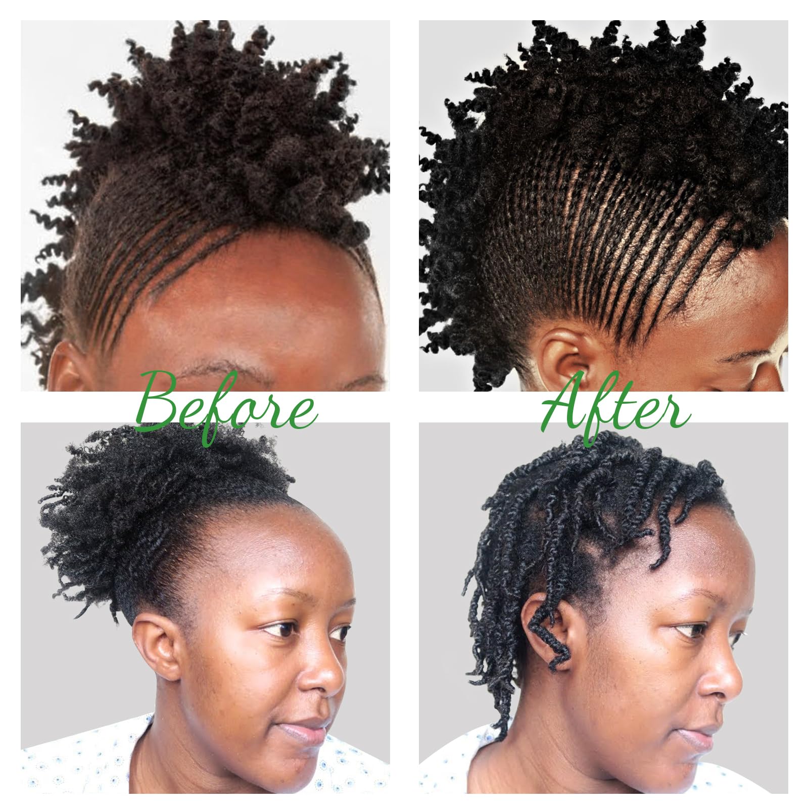 Goiple mejora el control del frizz en trenzas definidas.