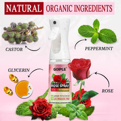 Goiple agua de rosas para locs, uso diario para mantener la humedad.