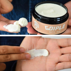 Goiple arcilla de peinado, aplicación fácil para peinados rápidos y limpios.