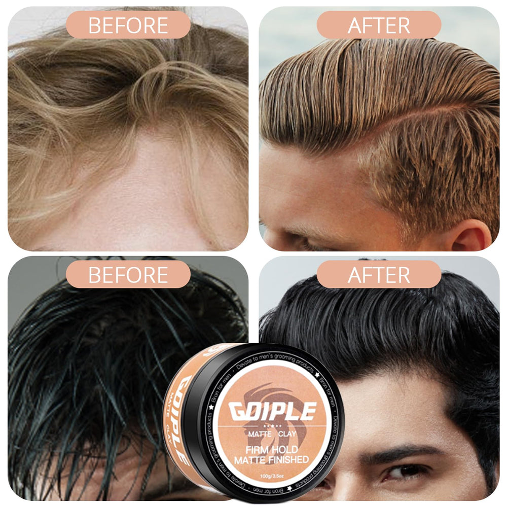 Goiple arcilla de peinado, compatible con todos los tipos de cabello.