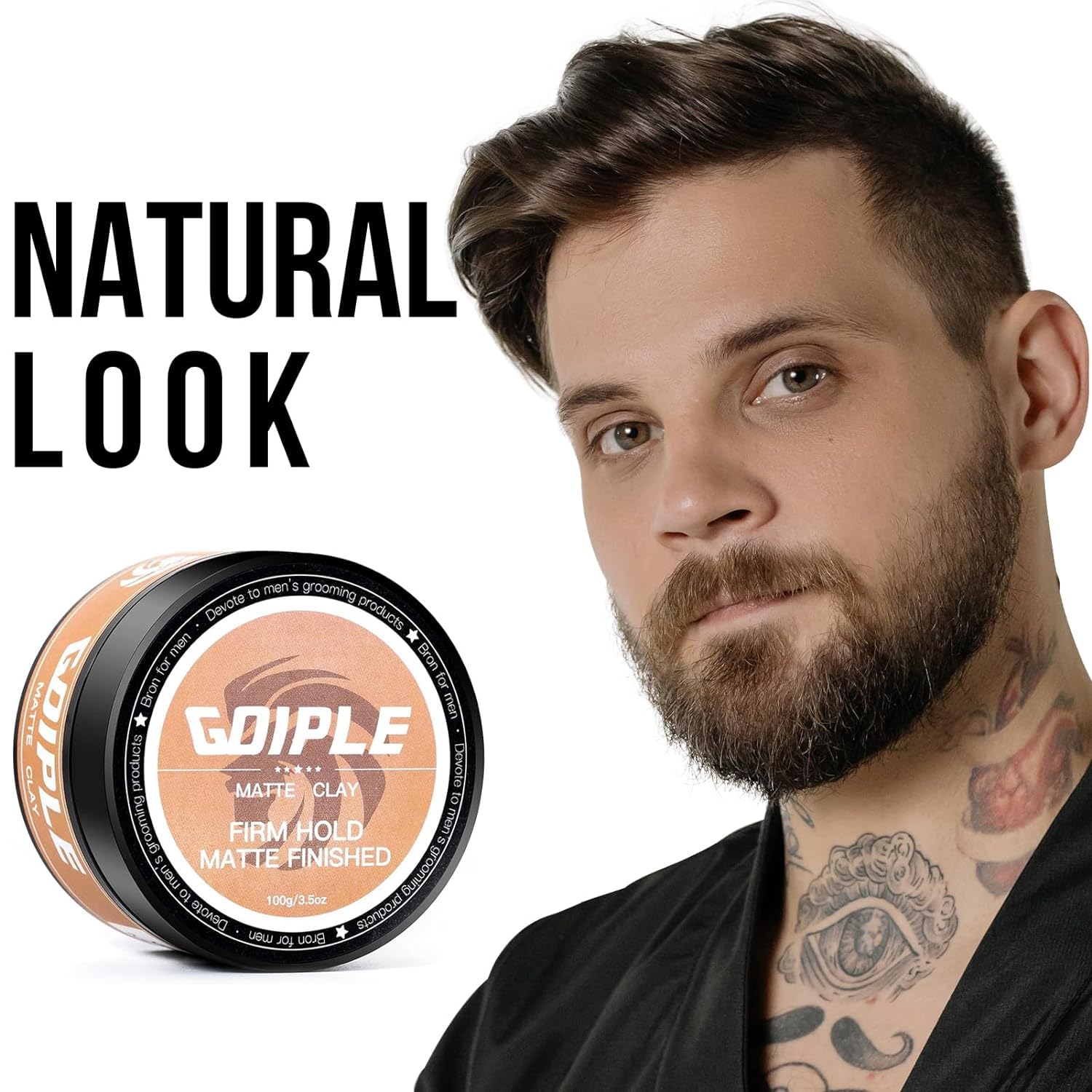 Goiple arcilla de peinado, textura mejorada para mayor cuerpo en el cabello.