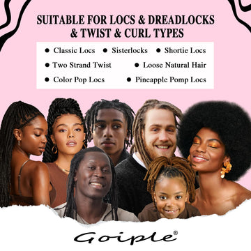 Brillo natural para locs gracias al agua de rosas de Goiple.