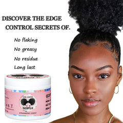 Format voyage Goiple Edge Control Wax 0,7oz, pratique pour les déplacements.