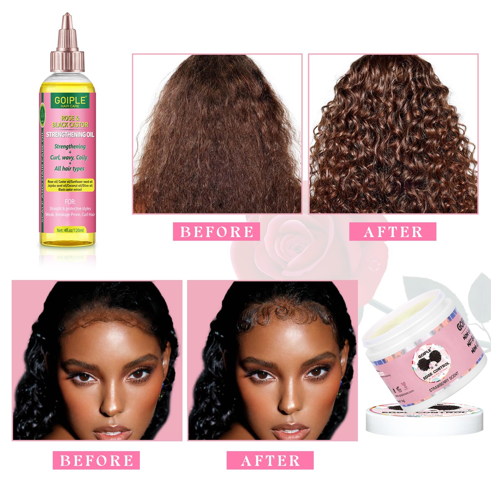 Goiple Kit de accesorios para cuidado diario del cabello.