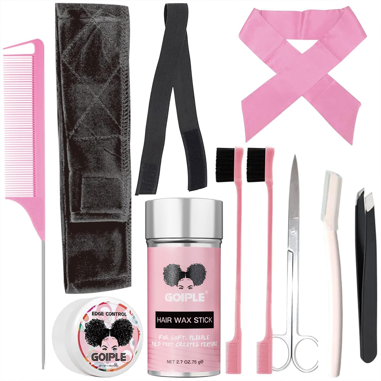 Kit Goiple para principiantes de pelucas frontales de encaje, conjunto de herramientas