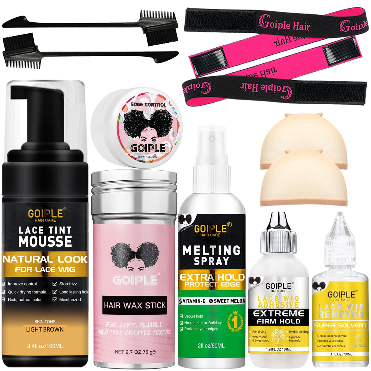 Goiple Lace Tint Melting Mousse muestra su empaque compacto para almacenamiento.