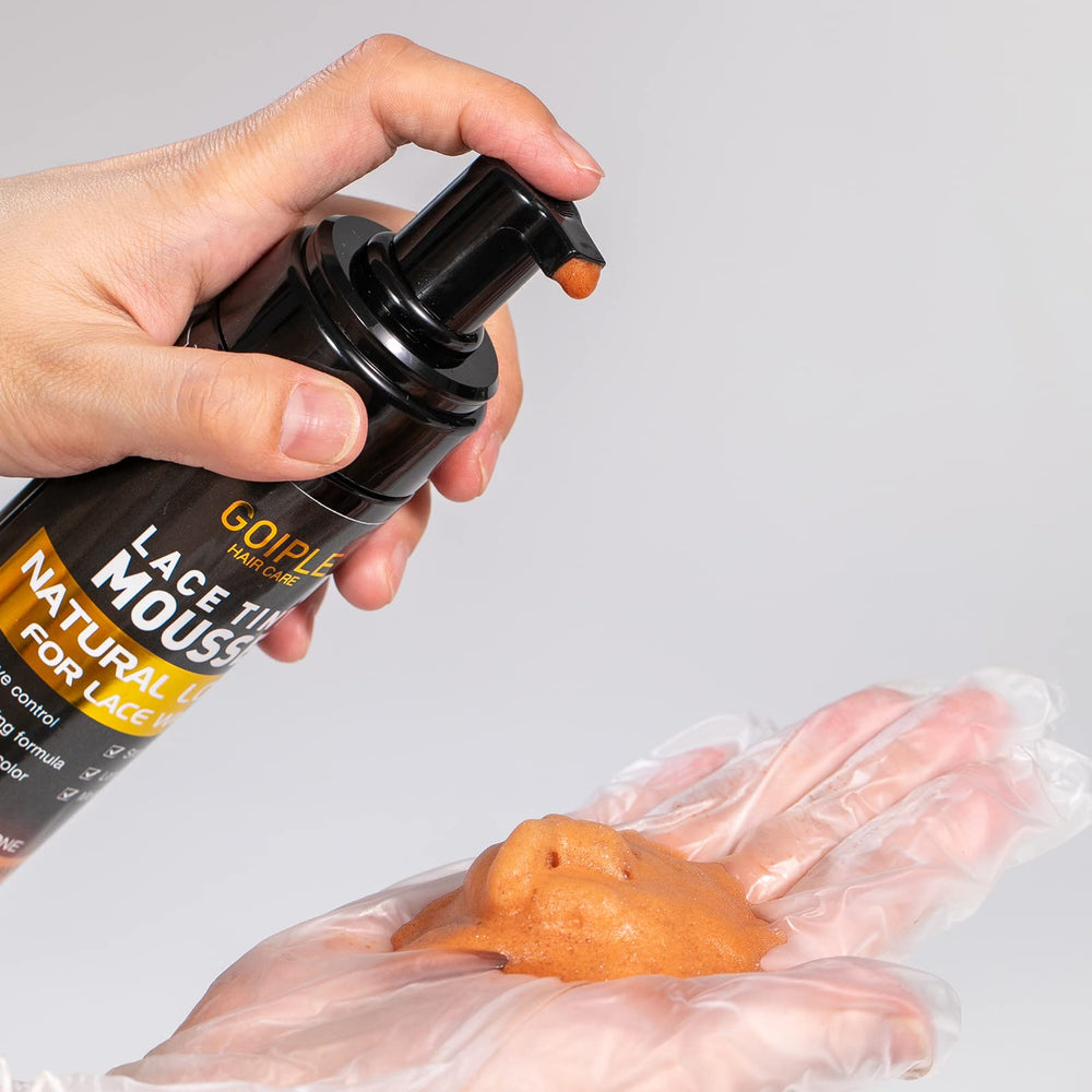 Goiple Mousse Tintada: secado rápido para retoques instantáneos en encaje.