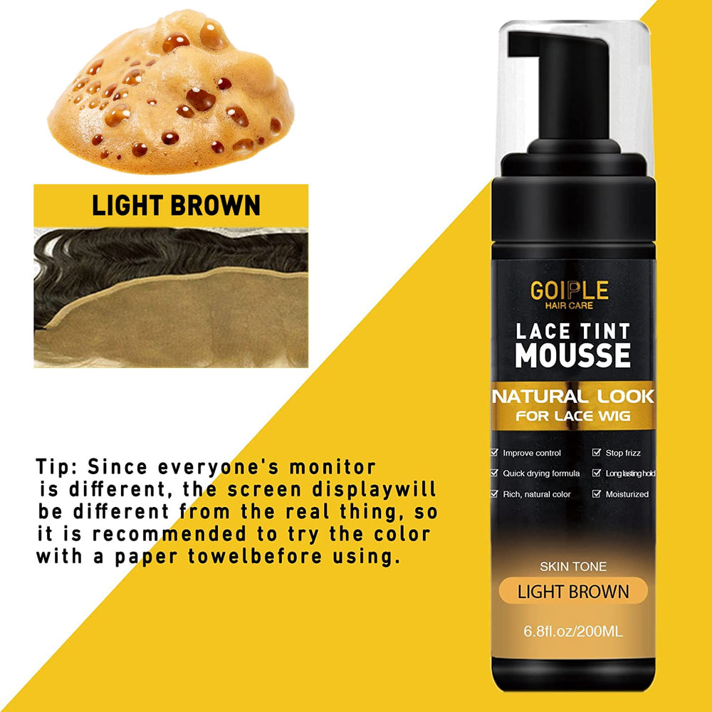 Goiple Lace Tint Mousse, tono medio para acabado natural en encaje.