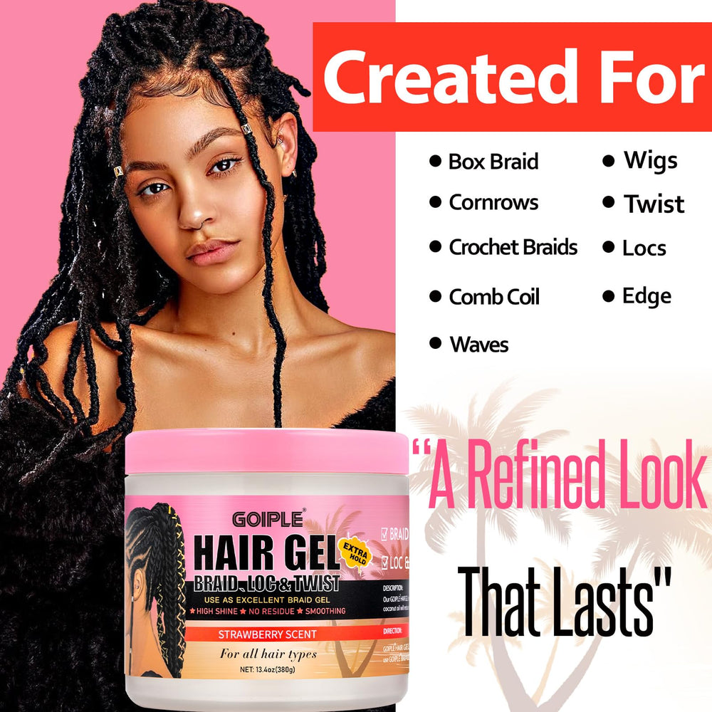 Goiple loc gel demonstrates long lasting hold on twists and locks