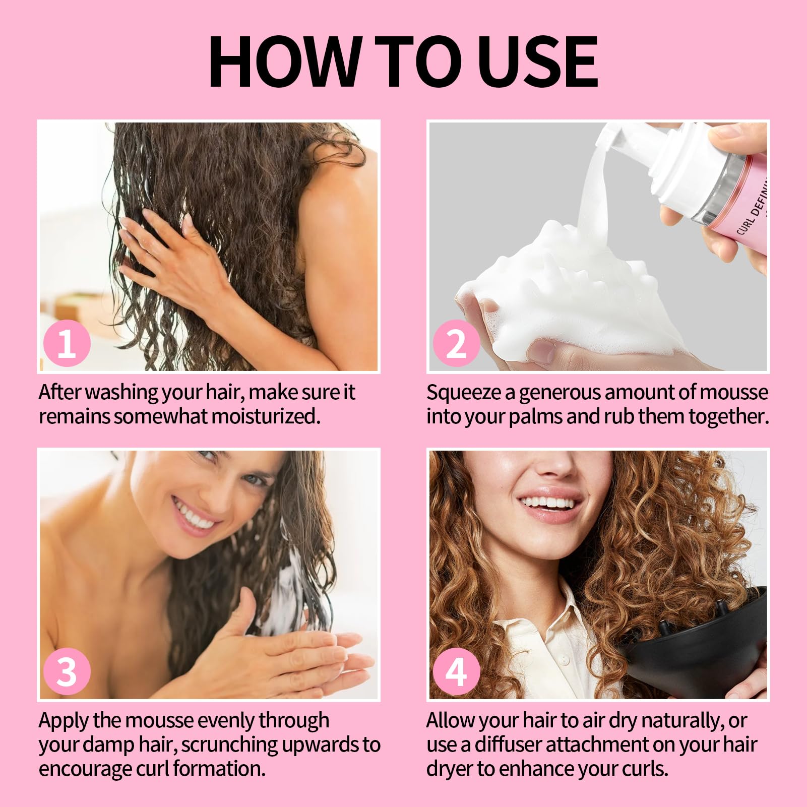 Goiple Mousse ideal para uso diario y rizos definidos.