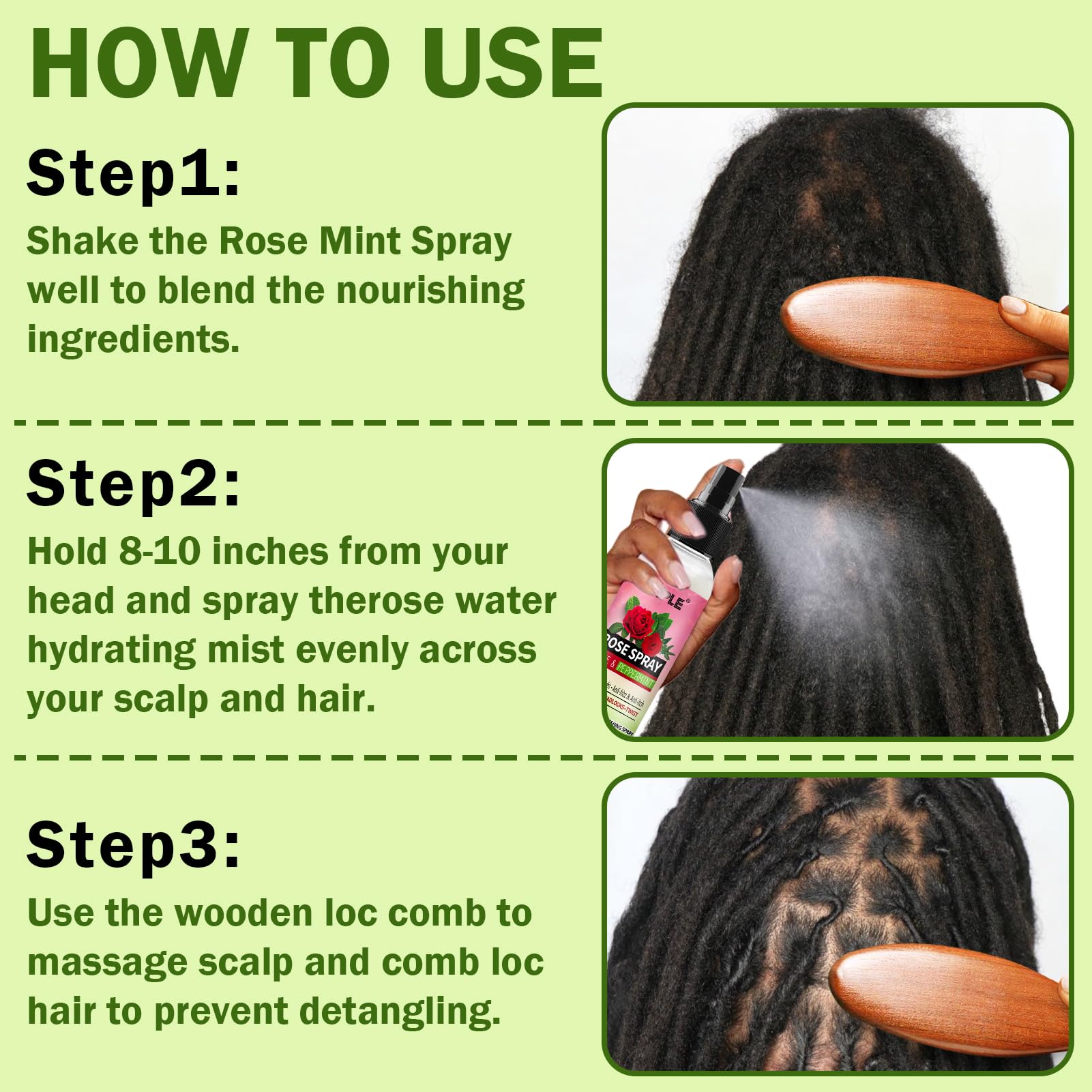 Goiple niebla refrescante de rosas y menta para el cabello