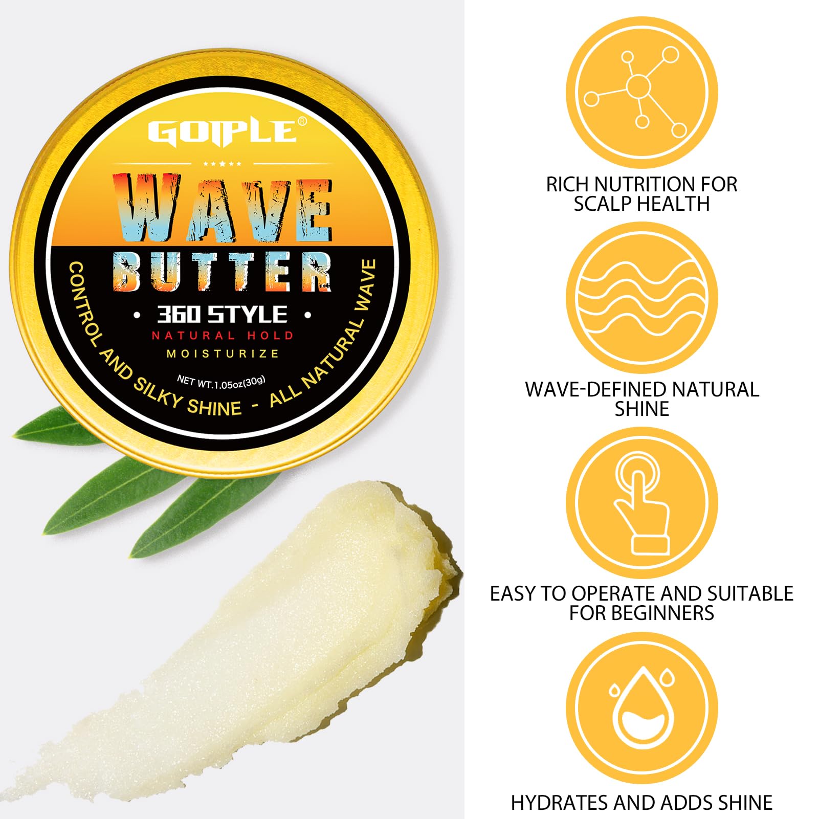 Goiple pomada nutrición cabello fórmula nutritiva para hidratar y fortalecer el cabello.