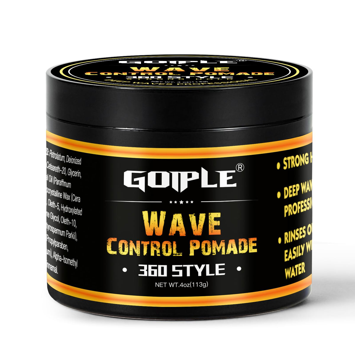 Goiple pomada para ondas naturales en envase, define ondas 360° con brillo suave.