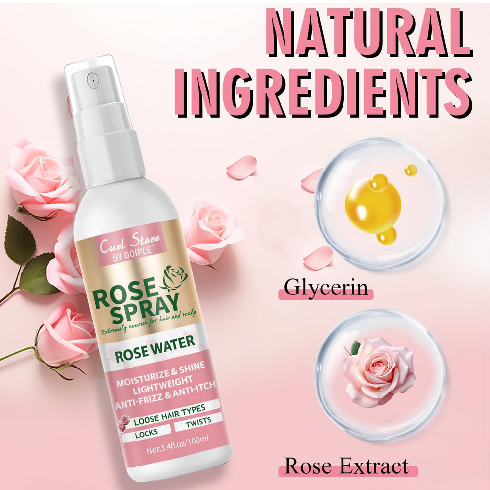Goiple Agua de rosas nutre y fortalece la elasticidad del cabello.