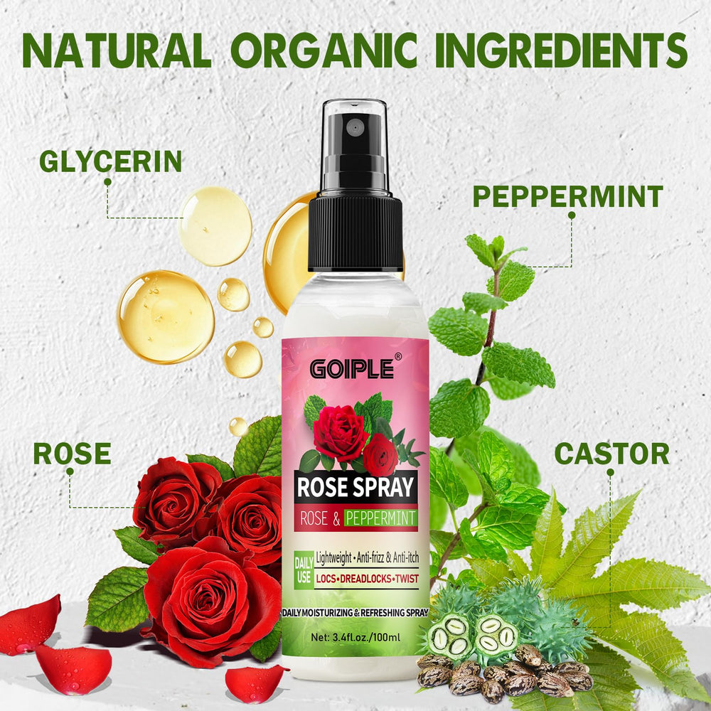 Goiple rosa para trenzas con menta: brillo y frescura