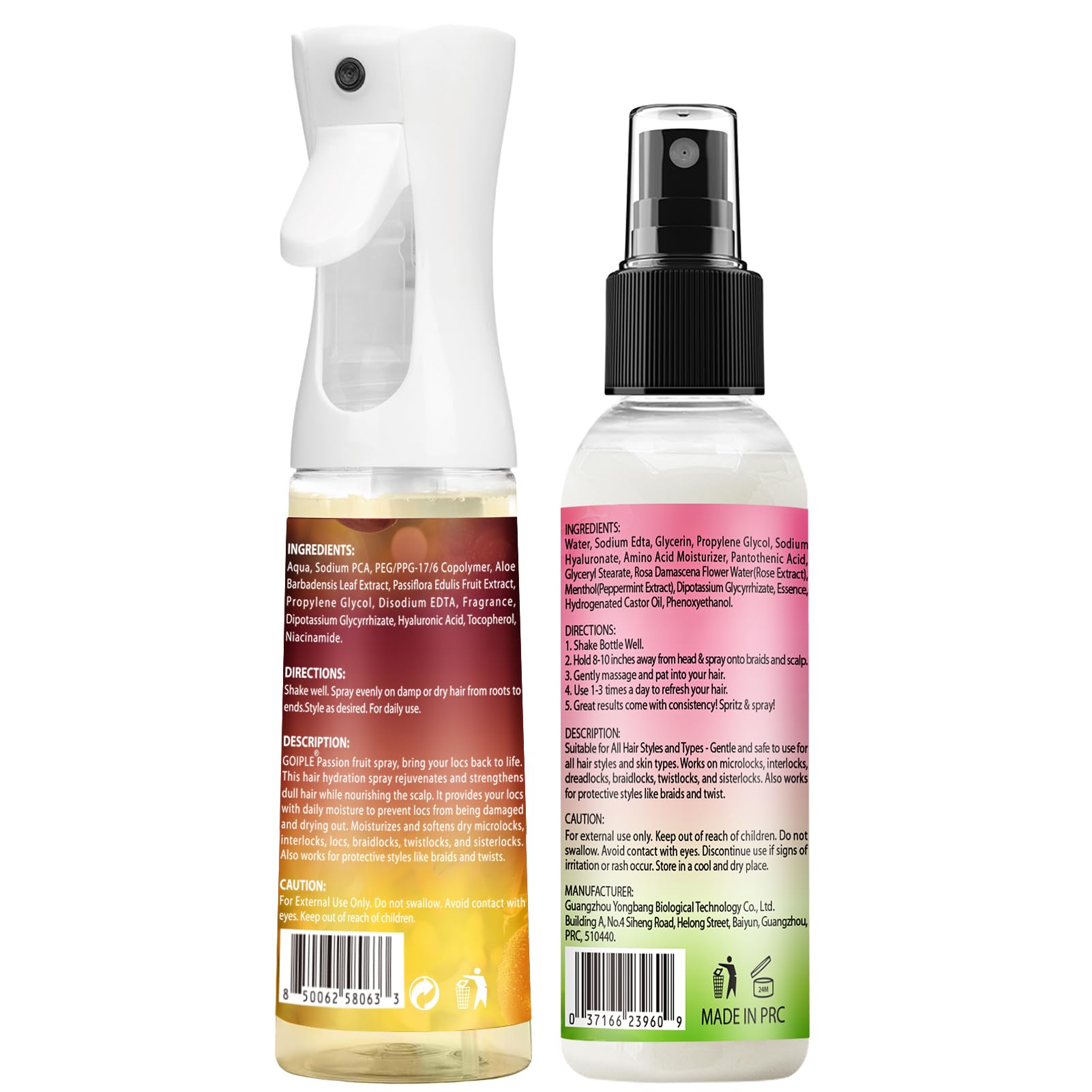Goiple rutina-doble spray facilita proteger estilos