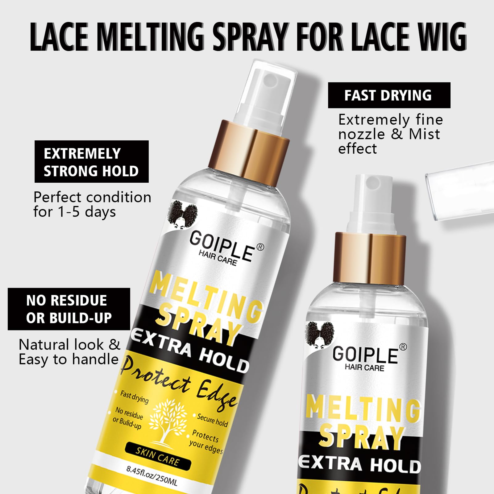 Goiple spray resistente al agua y al aceite para encaje
