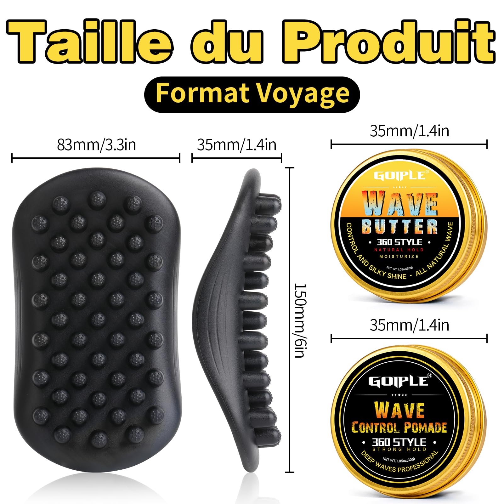 Goiple Wave Pomade: definición de ondas natural sin grasa.