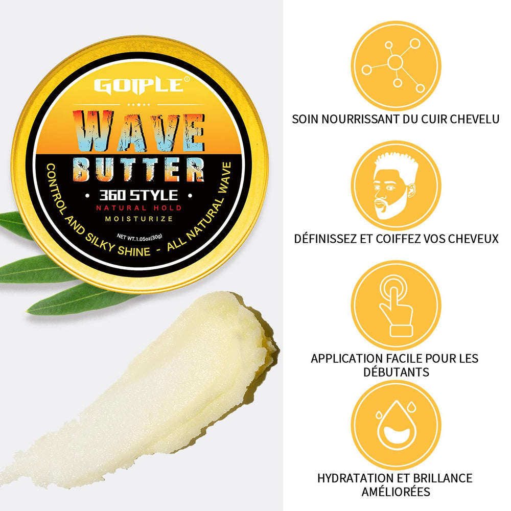 Goiple Wave Pomade: masaje suave del cuero cabelludo para mayor confort.