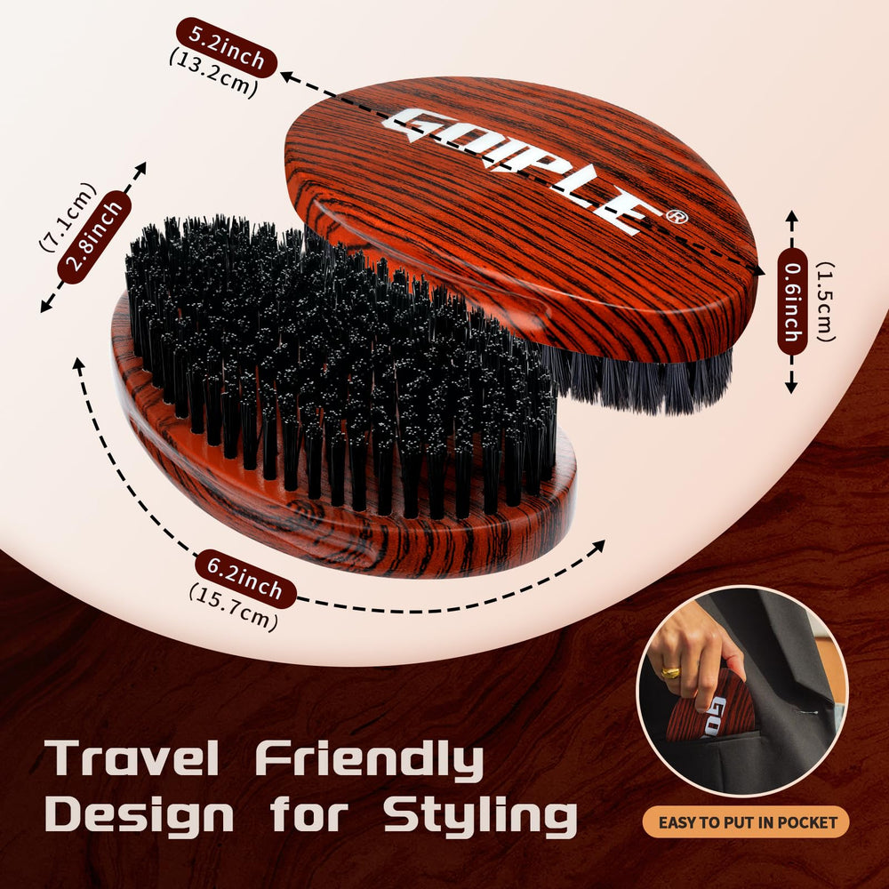 Goiple Wolfin Pro con cerdas de nylon duras para control y definición de ondas.
