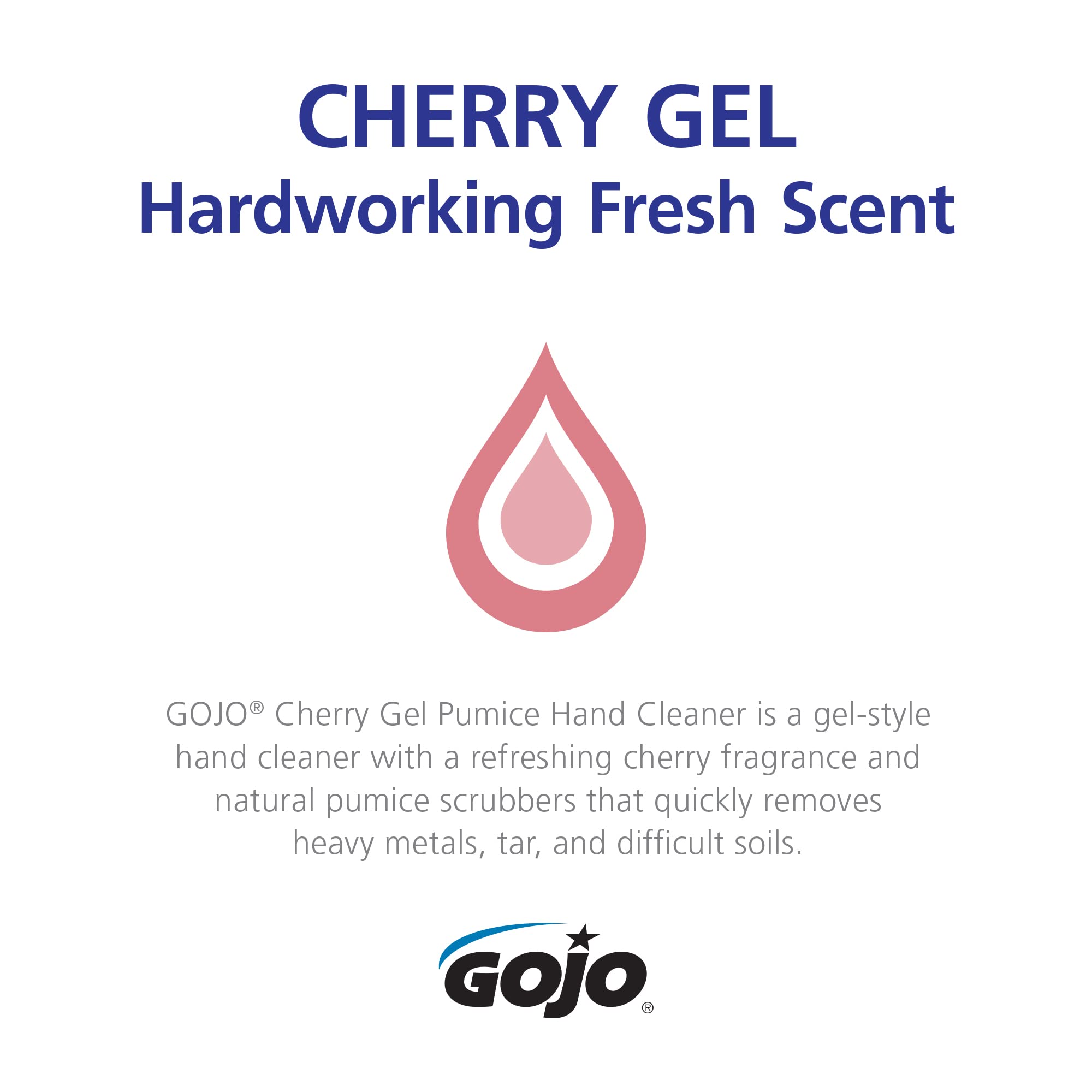 GOJO Cereza Gel Pomez, dispensador bomba para uso diario.