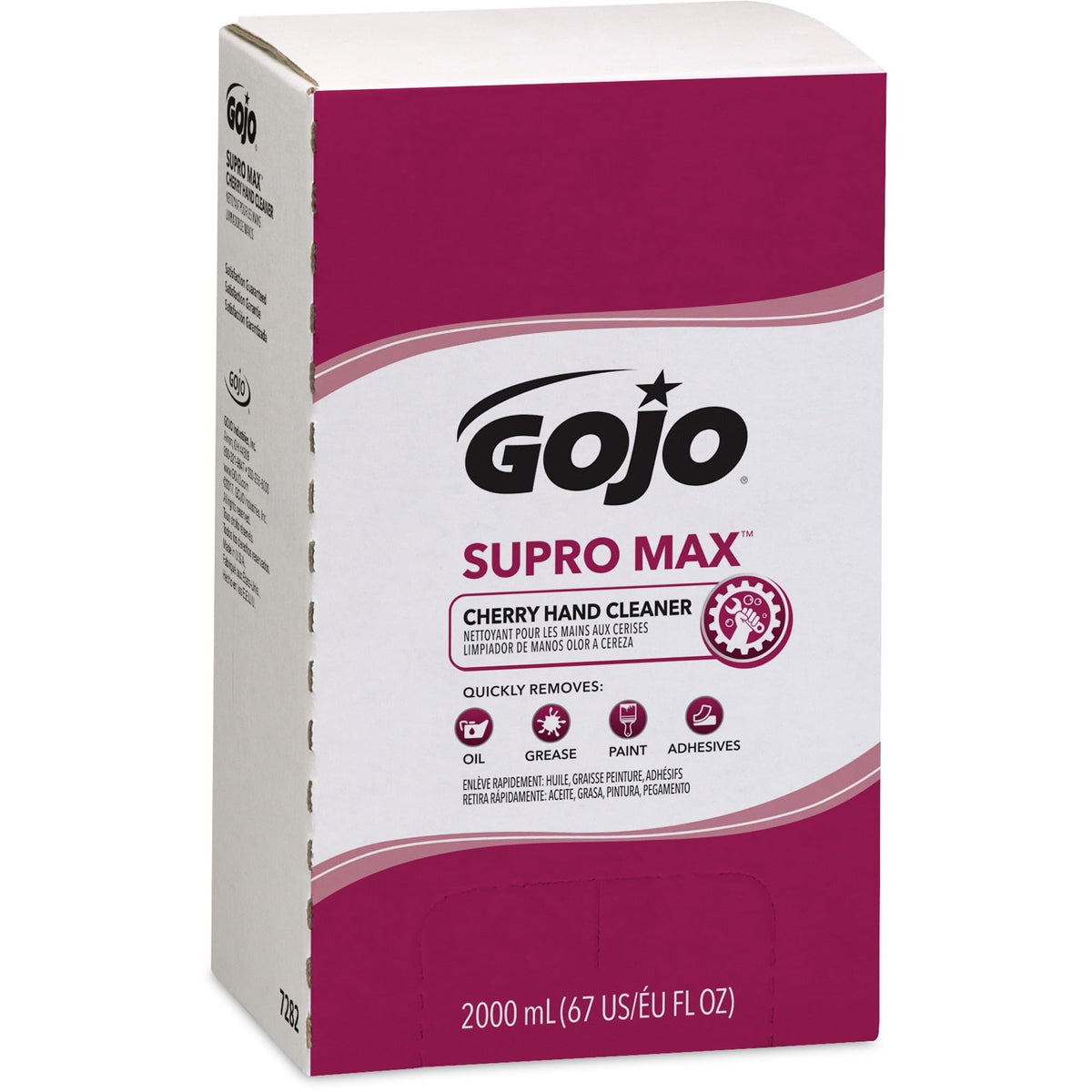GOJO SUPRO+MAX mains cerise – flacon refill 2000 ml, hydratant et agréable au quotidien.