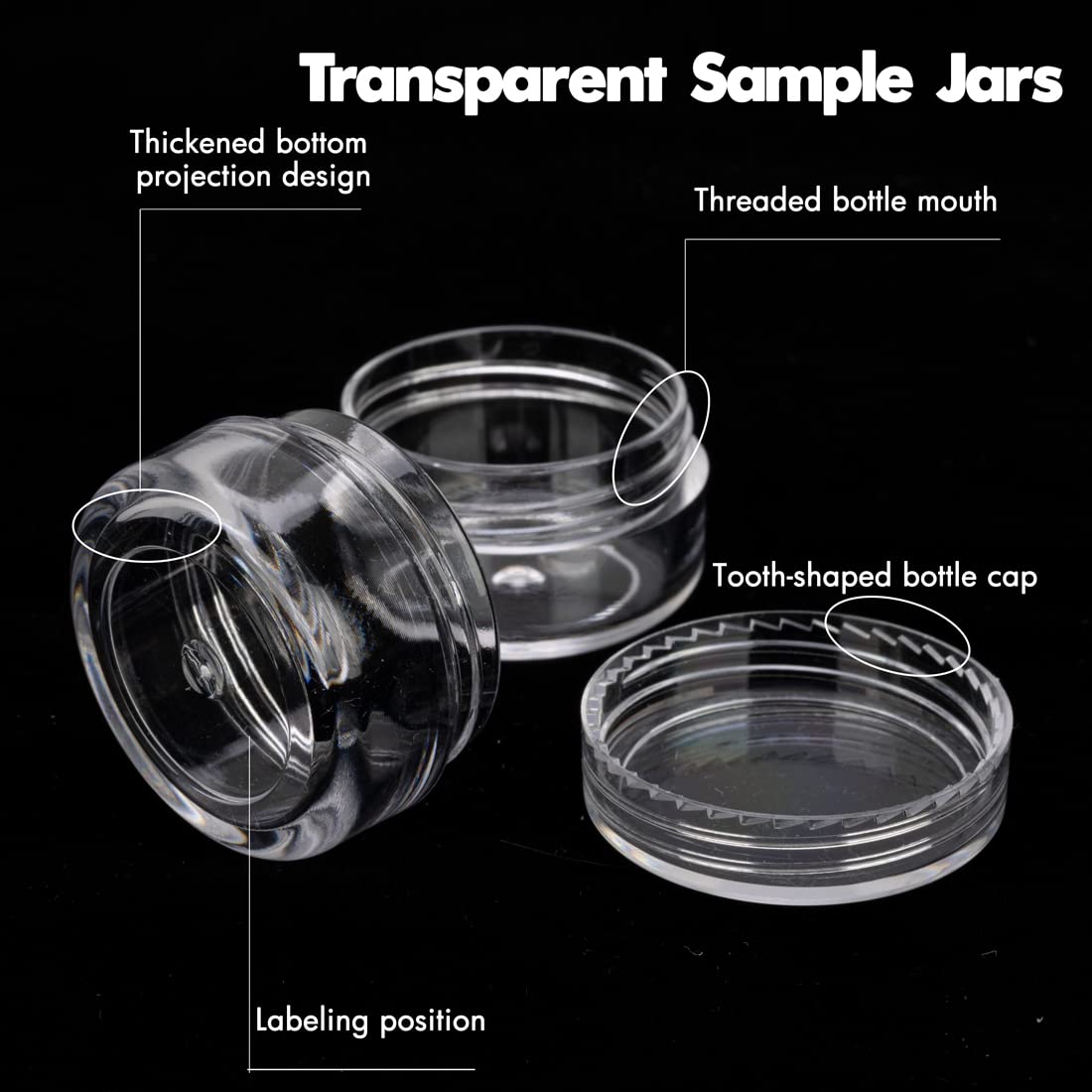 Frascos muestra GOLACKY 25 unidades transparentes para cosméticos