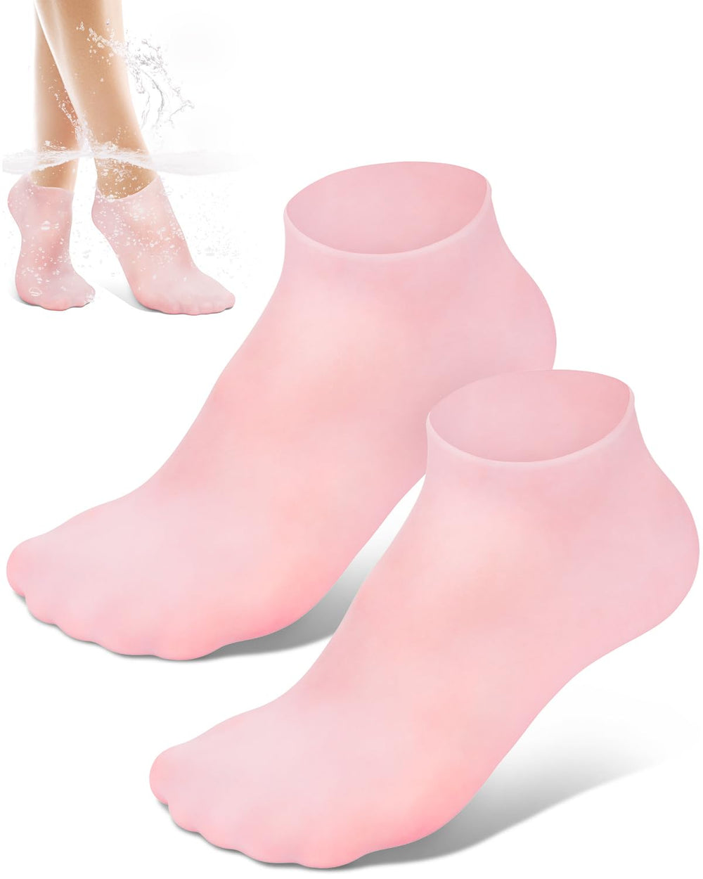 Golbylicc calcetines de silicona hidratantes: hidratación intensa para pies secos.