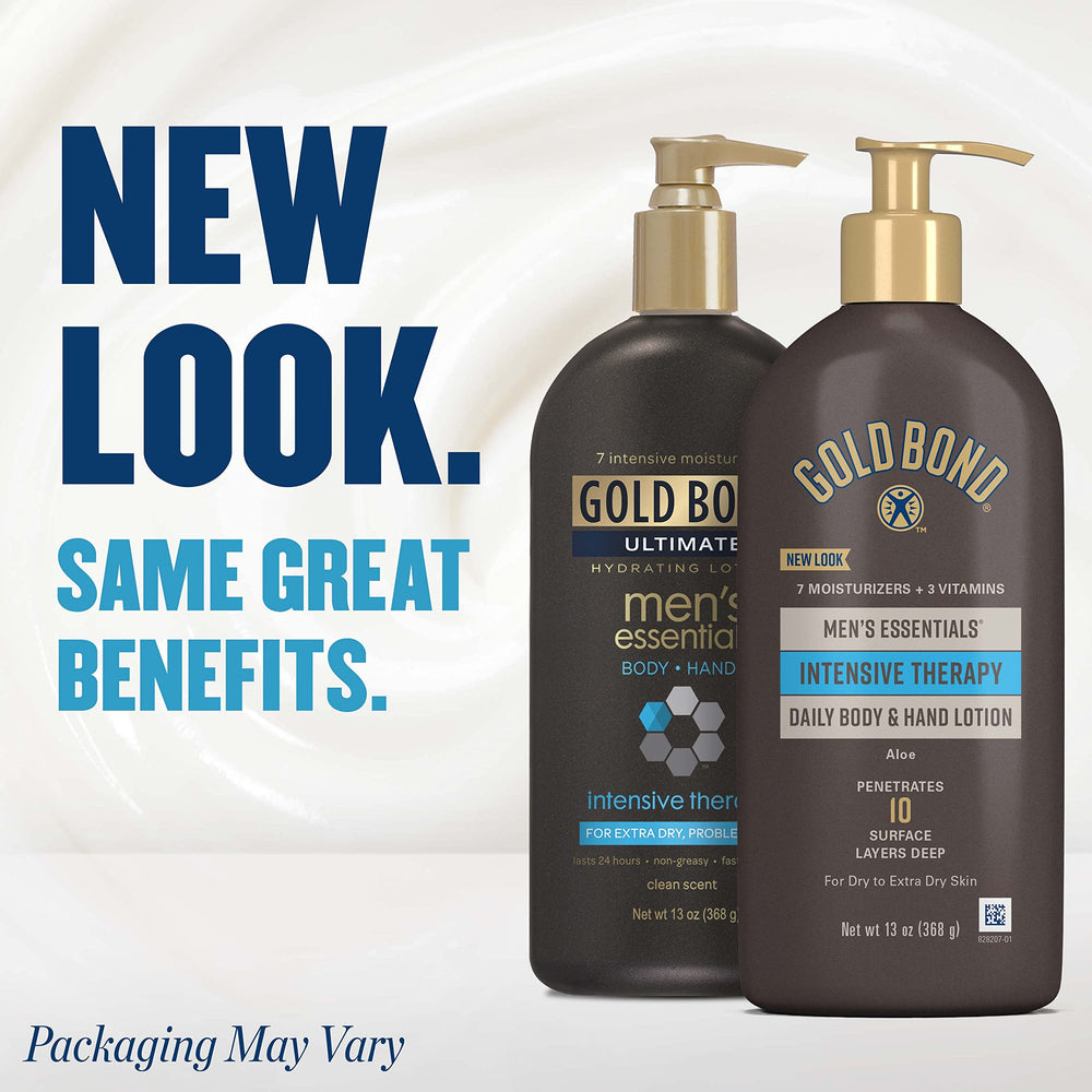 Gold Bond Loción para hombres, textura densa y cremosa, aplicación suave