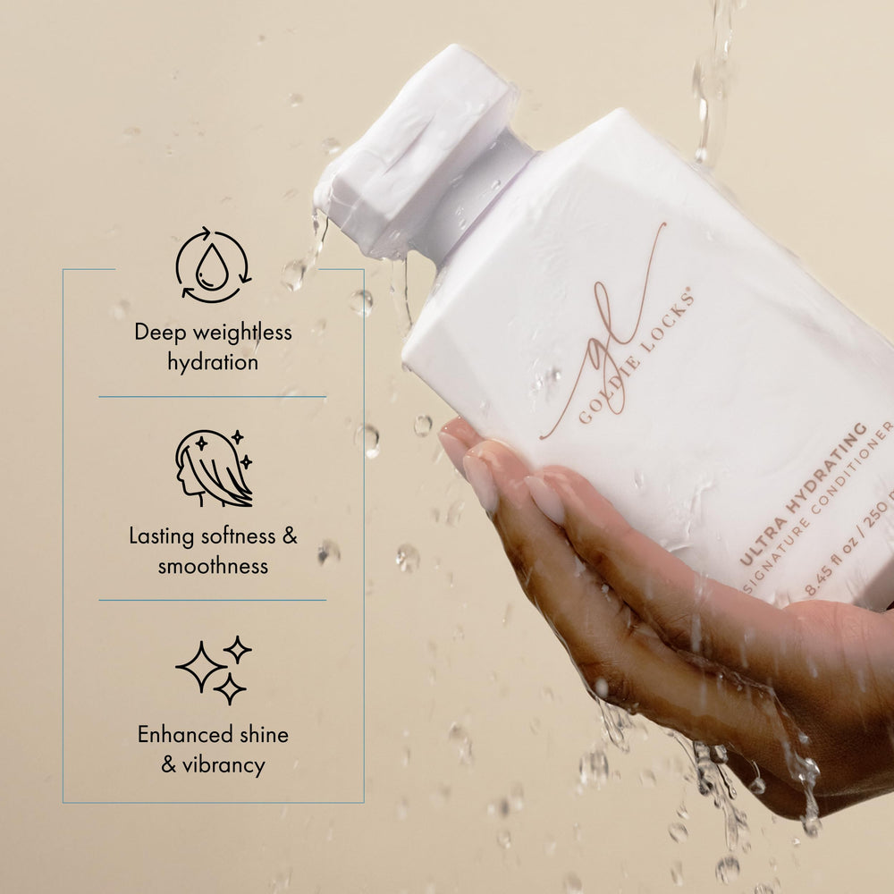 Goldie Locks acondicionador con aceite de marula para cabello suave.