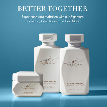 Goldie Locks acondicionador sin sulfatos, apto para color y tratamientos.