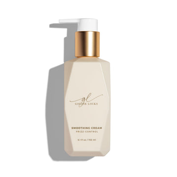 Goldie Locks crema anti-frizz en bote, controla el encrespamiento para un acabado suave y brillante.