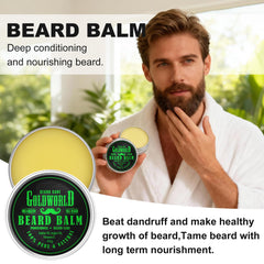 GoldWorld Peine Barba Madera: desenredo suave con madera de sándalo