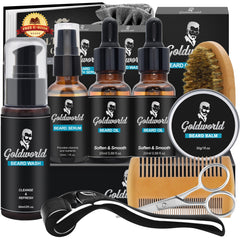 GoldWorld kit barba: aceite en dos envases para hidratación rápida