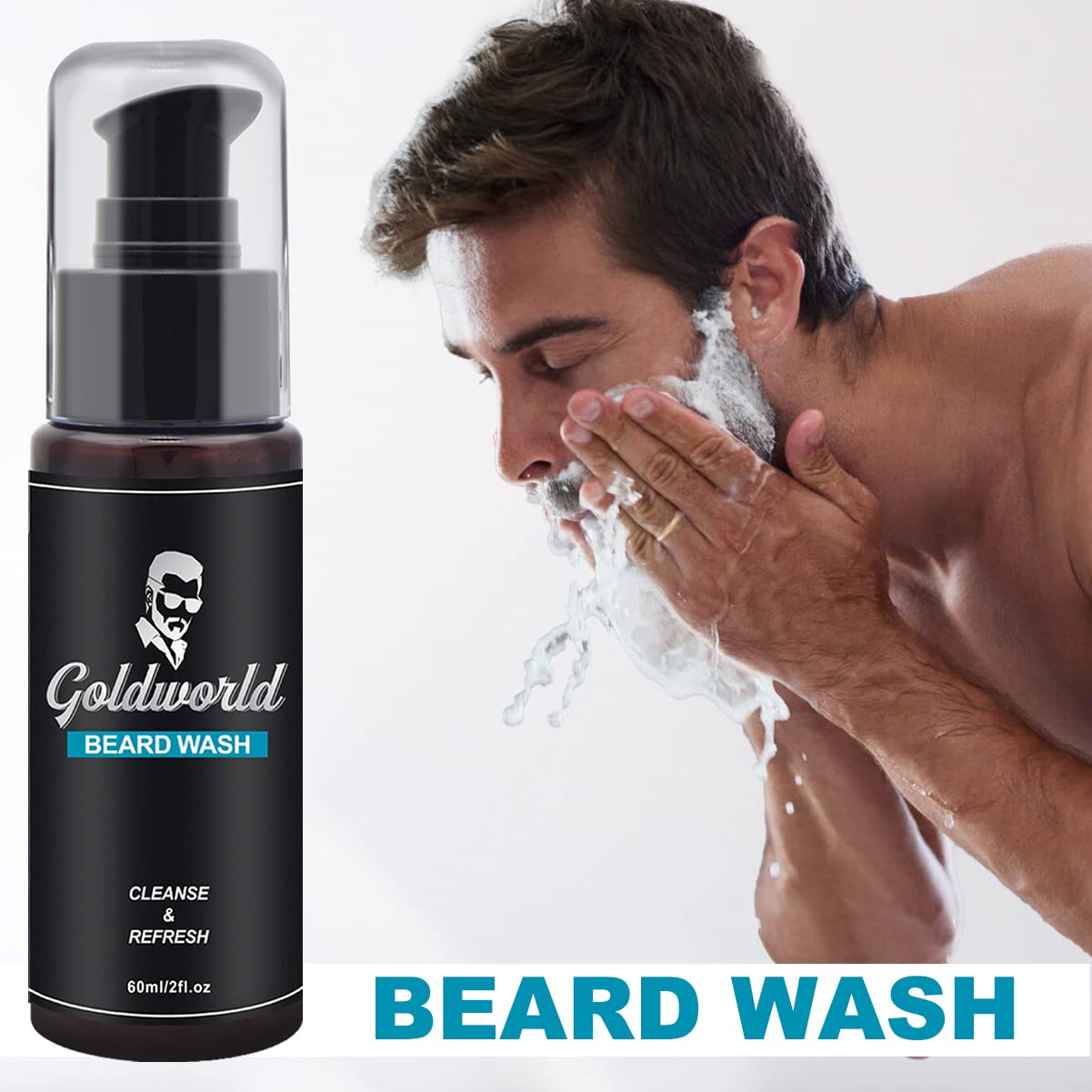 GoldWorld kit barba: bálsamo suave para piel y barba con brillo