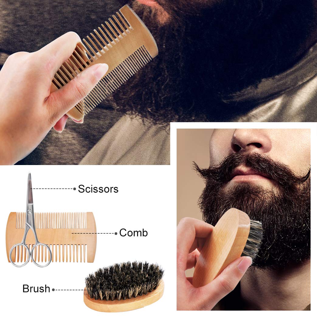 GoldWorld kit barba: tijeras de acero inoxidable para recorte preciso