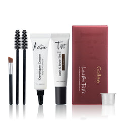 GOLLEE kit color pestañas cejas marrón: tubo para tono natural.
