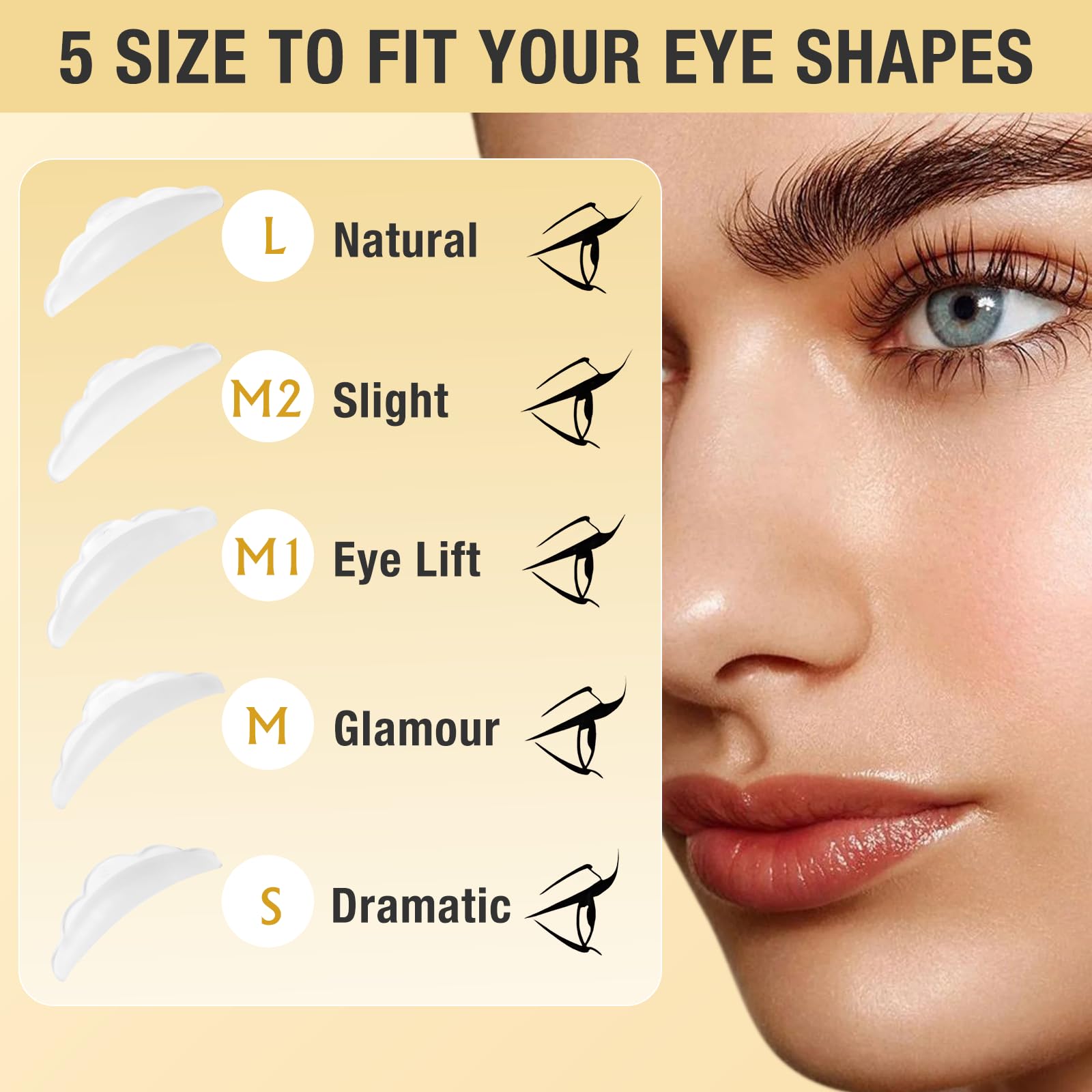 Ojos más abiertos y brillantes sin maquillaje con GOLLEE.